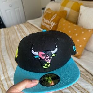 New Era Chicago Bulls Black and Blue Woman’s Cap